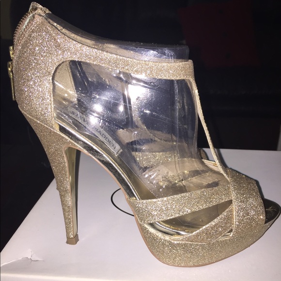 Steve Madden Gold glitter sandal - Picture 10 of 10